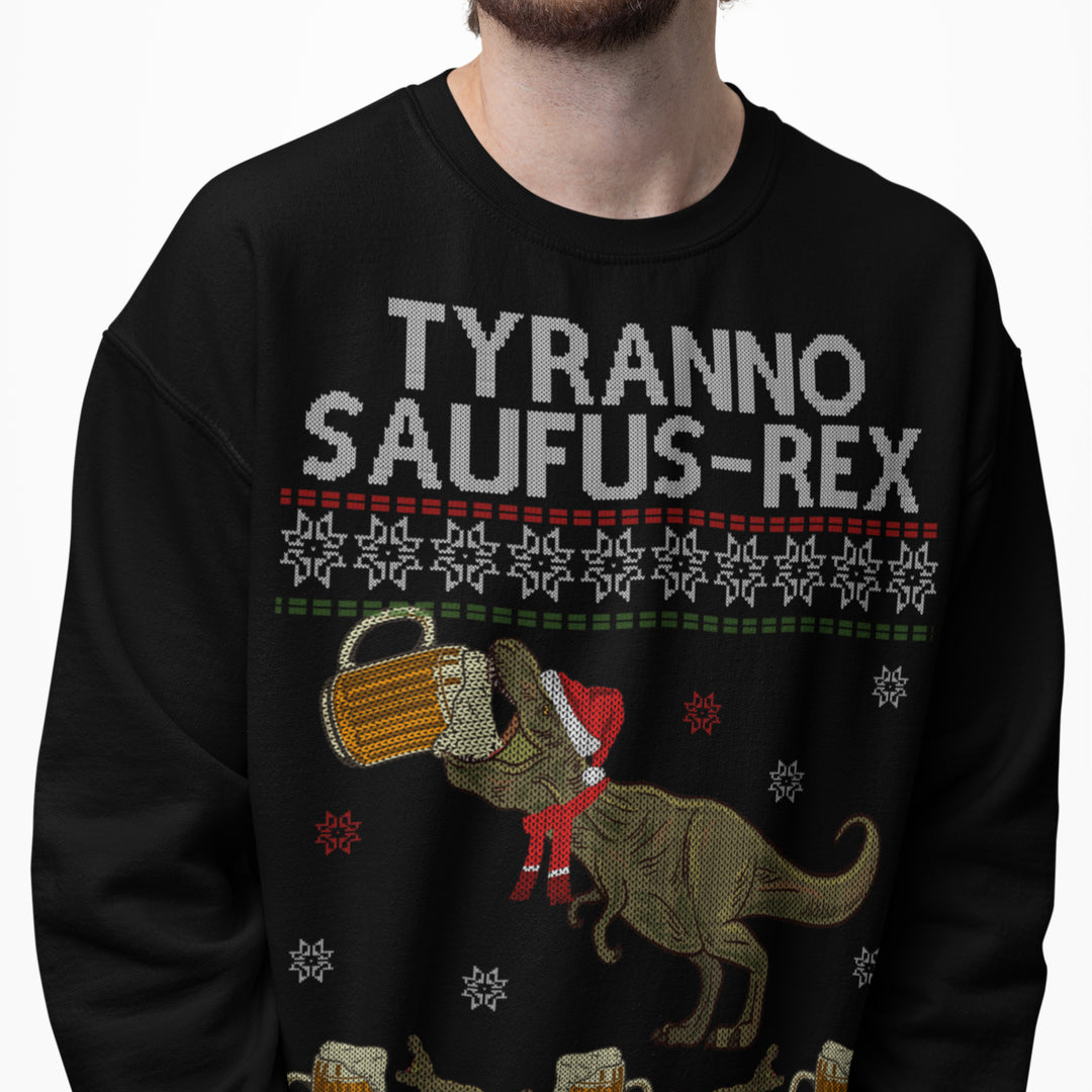 Saufus Rex Ugly Christmas Sweatshirt Deutsam